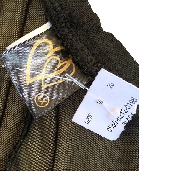 Scarlet Sheer Black Wide Leg Flare Pull On Lounge Pants,Beach,Swim Coverup Siz… - Picture 4 of 8